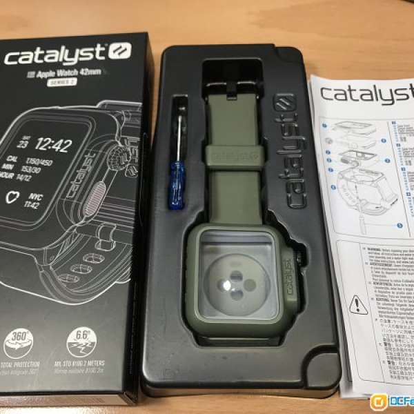 Catalyst Army Green 軍綠色 防水帶殻  for Apple Watch series 2 ，購自官網，