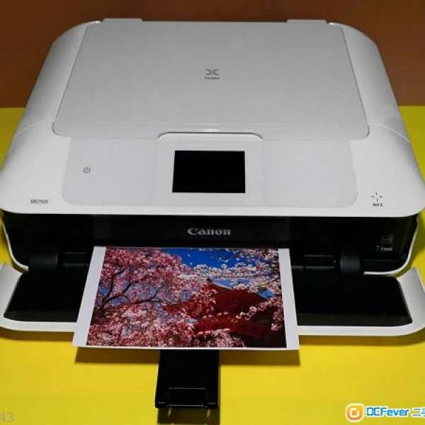 9成幾新有NFC功能水貨機6色墨盒高級canon MG 7520 Scan printer <經app直接印相>WIFI