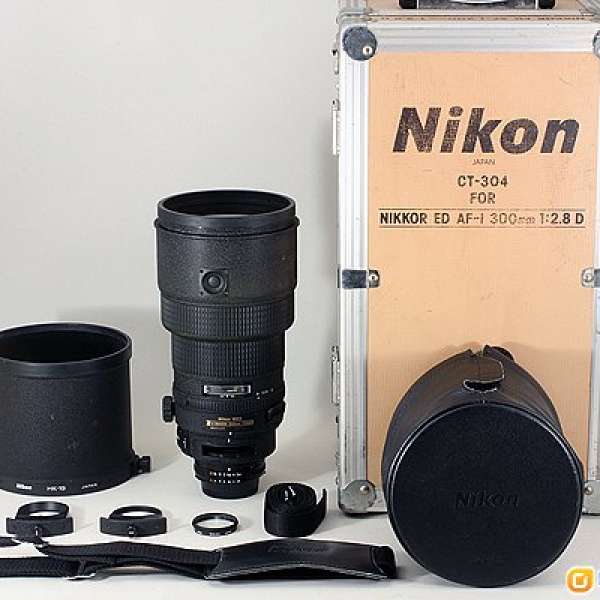 Nikon AFI 300mm f2.8 連原廠鋁箱 可作收藏 不議價連原廠2x增距器