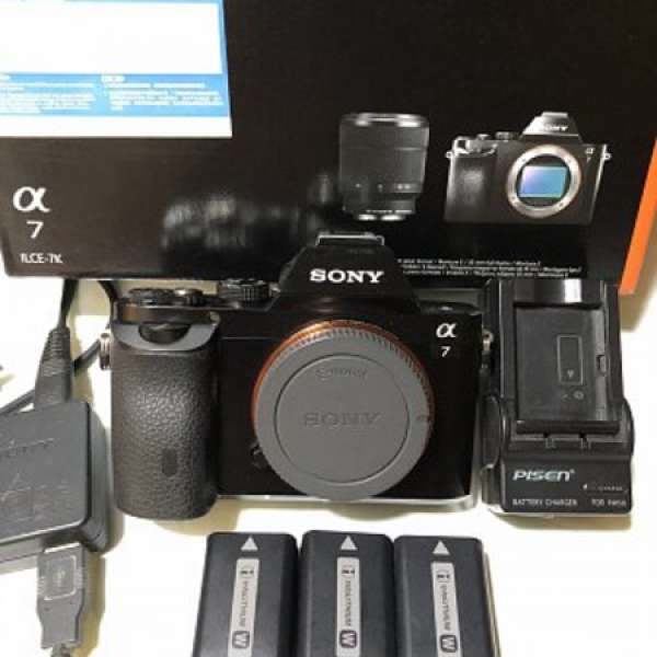 Sony A7 body 3 set original battery