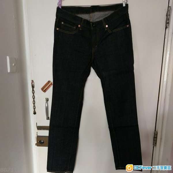 Levi's 605 unwashed black jeans W32
