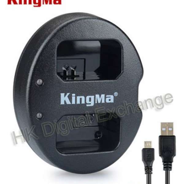 全新旅行用, 應急超好用, KingMa USB 雙充電器,FW50, LP-E6...,可車叉, 深水埗門市...