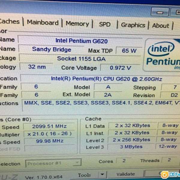 Pentium G620 文書主機（連win 7 OEM license)