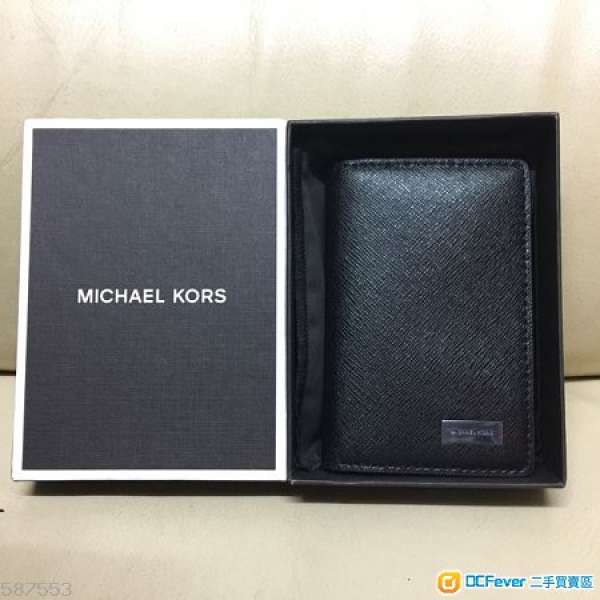 [型男見客神器] Michael Kors Leather card holder Wallet 真皮 卡片套 銀包 錢包 ...