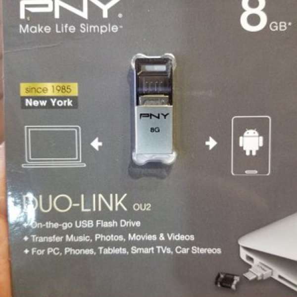 29隻 全新PNY  Micro USB 8g USB 兩用手指