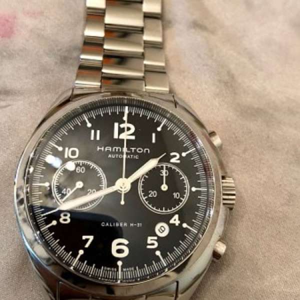 瑞士 Hamilton 卡其航空自動計時手錶