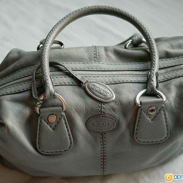 經典 Tod's Tods Classic Leather Bag (GREY) 全皮 手袋  手提 側揹 包包