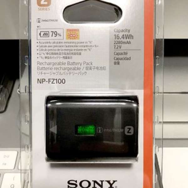 全新 100% NEW Sony NP-FZ100 電池 A9 A7M3 A7R3