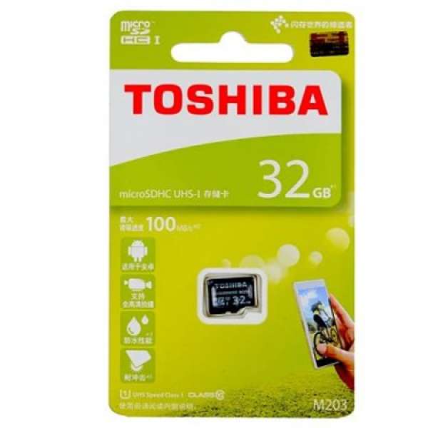 全新 TOSHIBA M203 32GB microSDHC micro SD