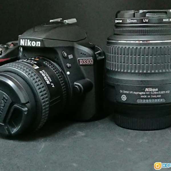 放 Nikon D3300 + 35mm日製定焦 + NIKKOR 18-55mm 變焦