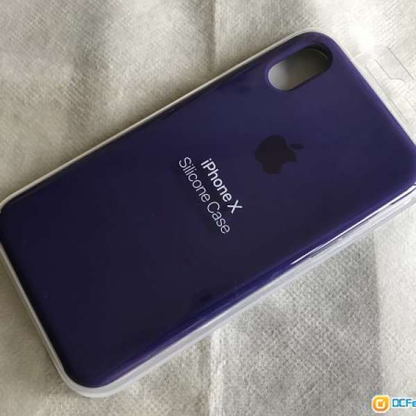 全新 原裝 Apple iPhone X Silicone Case (紫色)