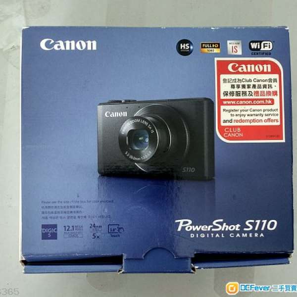 90% New Canon S110 Black / 黑色