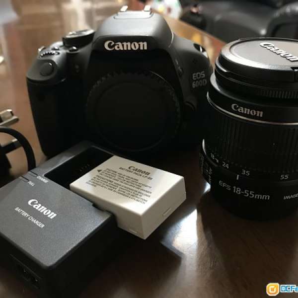 90%新 Canon EOS 600D 行貨 連 18-55is Kit Set