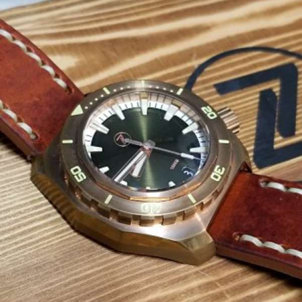 Zelos Hammerhead Bronze 1000m Green dial 綠面 自動