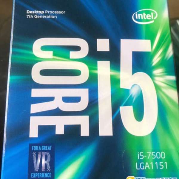 蝕讓全新 Intel 第7代 i5 7500 (4C/4T) 3.4-3.8Ghz 6M 數天前買 聯強保養至2021年4月