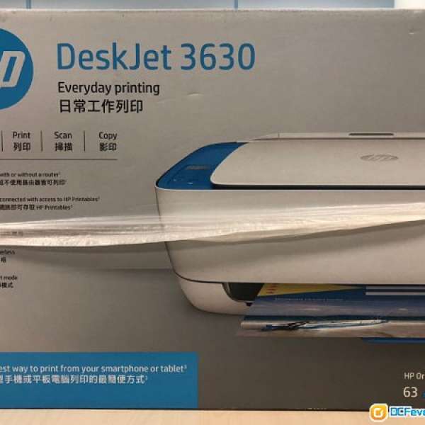 全新HP 3630 all in one printer, 支持雲端列印 無線打印