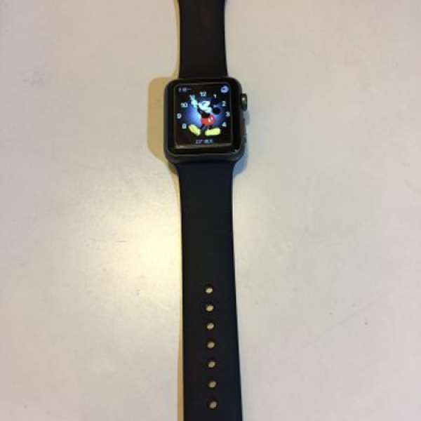 Apple Watch Series 1 - 38mm 太空灰鋁金屬錶殼配黑色運動錶帶 80%New