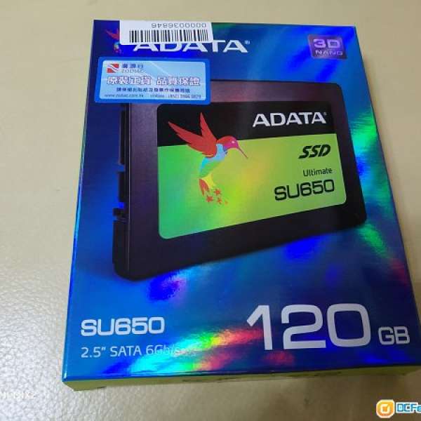 A-data su650 120BG  SSD 全新