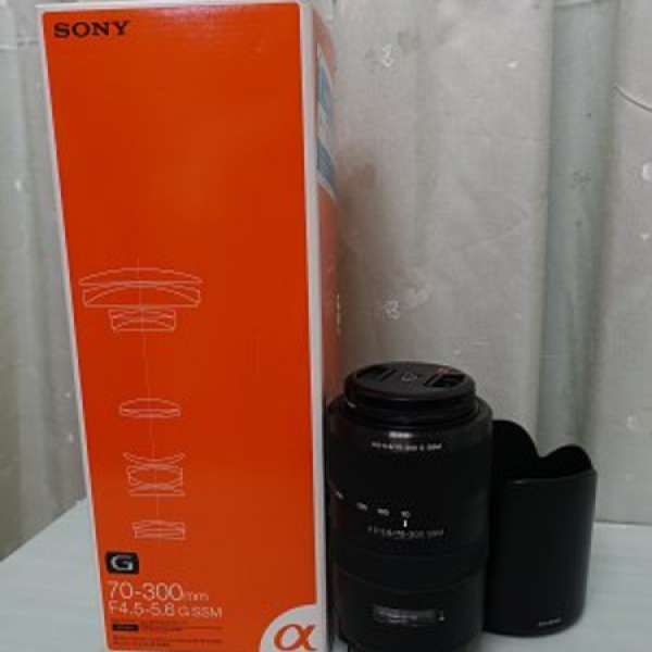90% New Sony 70-300mm F4.5-5.6 G SSM (A-mount)