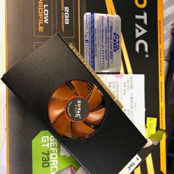 全新 添加比較 Zotac GeForce GT 730 2G ram (LP)