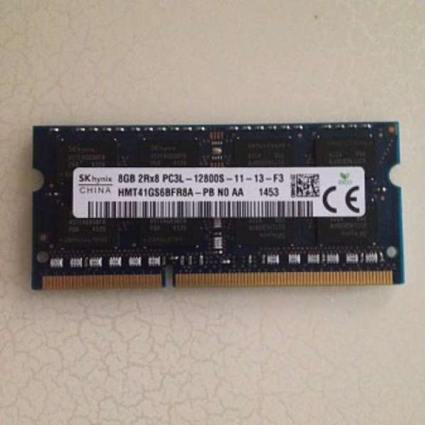 SKhynix Notebook RAM 1.35V DDR3L 1600MHz 8GB 低電壓