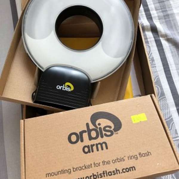 Orbis Ring Flash System＋Orbis Arm，Orbis環閃適配器, 環形閃燈連單反架全套