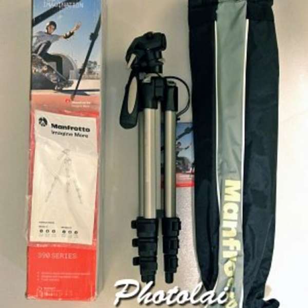 Manfrotto 390 SERIES MK393S-H PHOTO MOVIE 3-way TRIPOD 腳架