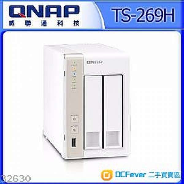 QNAP TS-269H NAS及 2隻 WD 3TB RED版