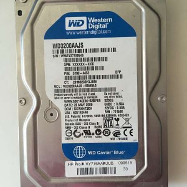 3.5" WD 320GB