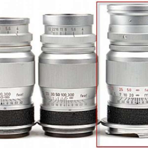 Leica Elmar 90mm f/4 with Original backcap  Substitute hood 95% new