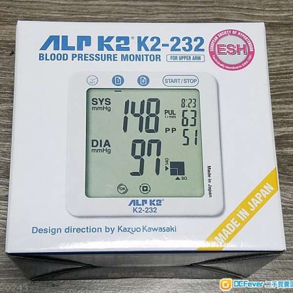 ALP K2-232 血壓計 - 100% new 日本制