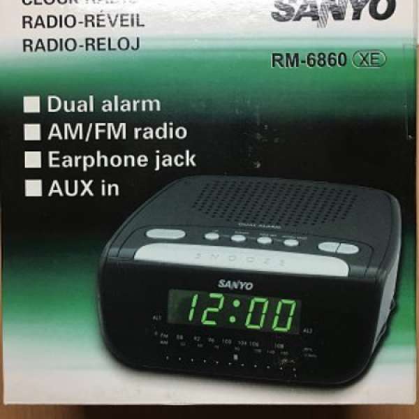 SANYO時鐘收音機