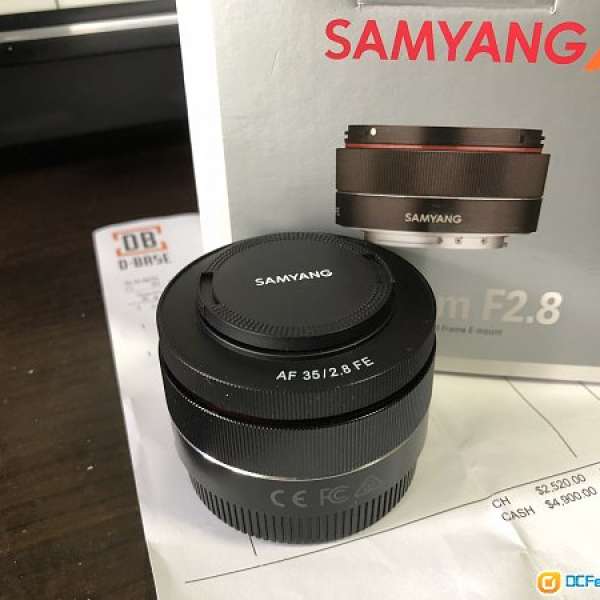 Samyang 35mm f/2.8 sony e-mount (A7 A7r A7s a6000 a6500)