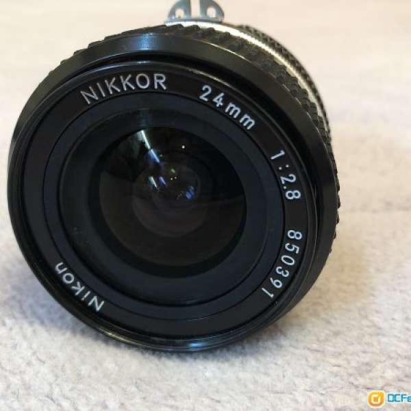 Nikkor AIS 24mm f2.8 Nikon manual focus wide angle lens 24 f/2.8