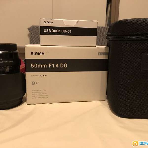 Sigma 50mm F1.4 DG Art (Canon) c/w USB dock