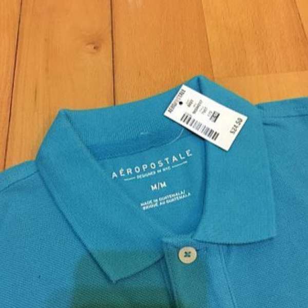 Aeropostale PoloT-shirt M碼 M碼有領的短袖衫(全新)