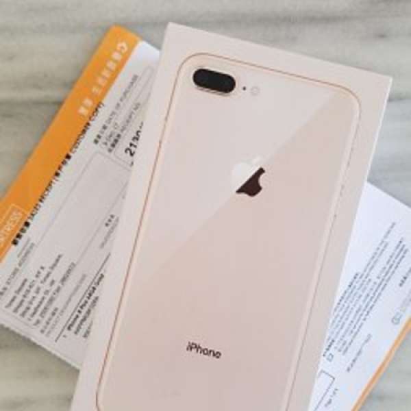 行貨有保養Apple iPhone 8 plus 64GB 玫瑰金色九成以上新