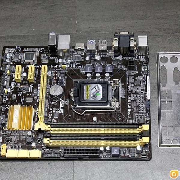 Asus B85M-G Intel B85 底板 (Socket 1150, 有原裝背片)