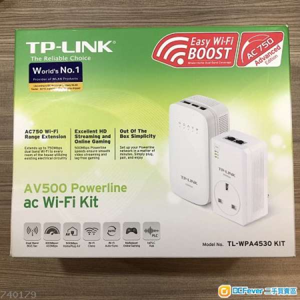 TP Link WPA 4530 KIT AV500 Powerline AC Dual Band Wifi Home Plug