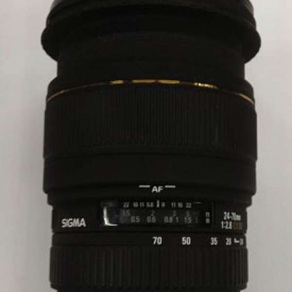 Sigma AF 24-70mm f2.8 EX DG (Canon mount）- 送 日本製造 82mm UV filter