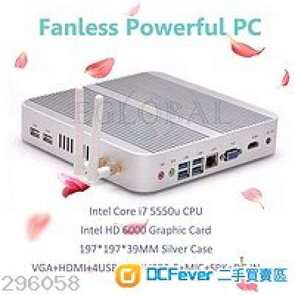 i7 5550U 4GB DDR3 128GB SSD Fanless (good for CAS and HTPC )