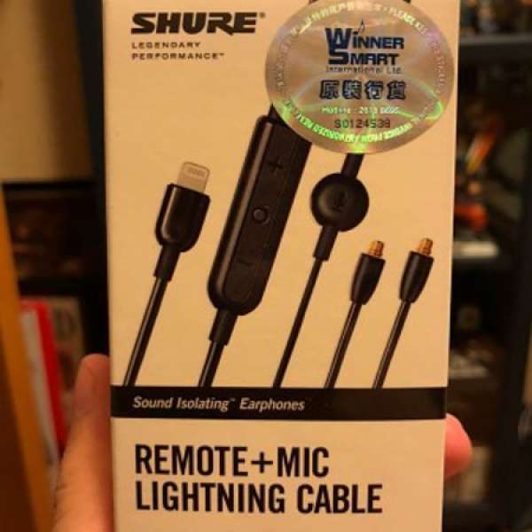 出售物品: Shure Remote+Mic Lightning Cable RMCE-LTG