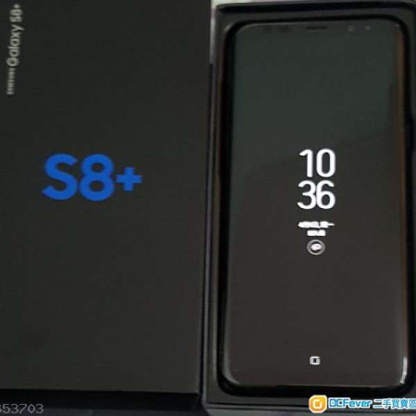Samsung Galaxy s8+ 64G 6.2"mon Black 98% full set 港行雙卡.