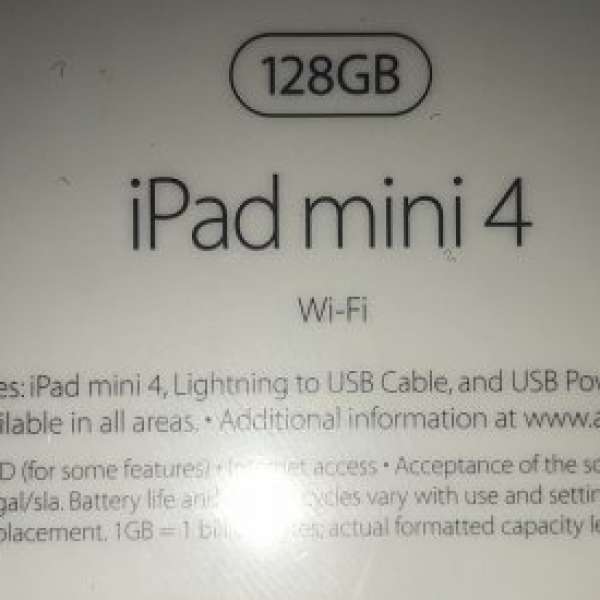 APPLE iPad mini 4 wifi 128GB 全新未開封
