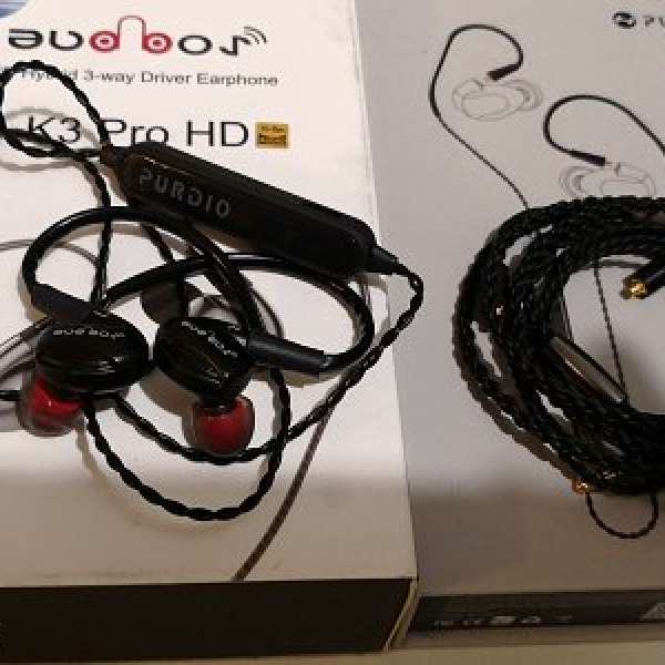 Audbos K3 Pro HD 連 Purdio MX820 mmcx 藍牙耳機線