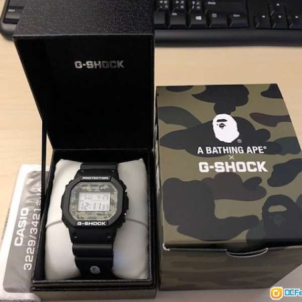 95% New Bathing Ape Bape Casio G shock Full Set