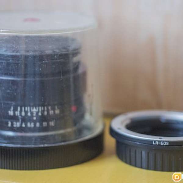 Leica R Summicron 50mm f2 (Made in Germany)連Leica Filter及LR-EOS接環(全套放售