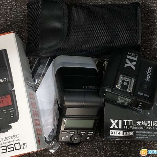 Godox TT350 閃光燈& X1T-F 引閃 (富士相機適用)