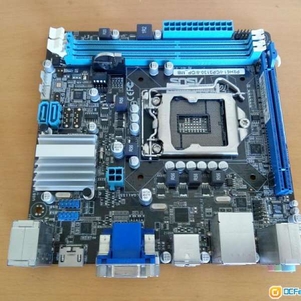 (ITX) ASUS H61 ITX底板連背板 (Model: P8H61I/CP3130) 100% WORK