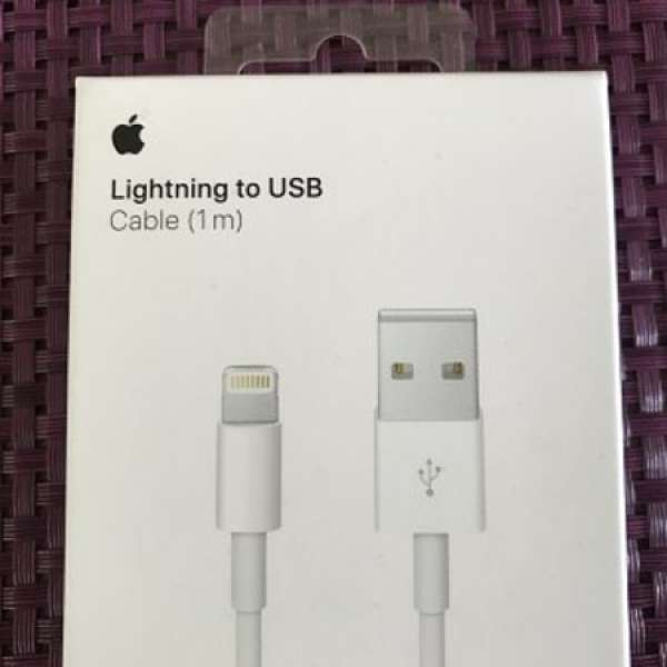 Apple 原廠 Lightning to usb cable 1m meter 全新未開封 100% new